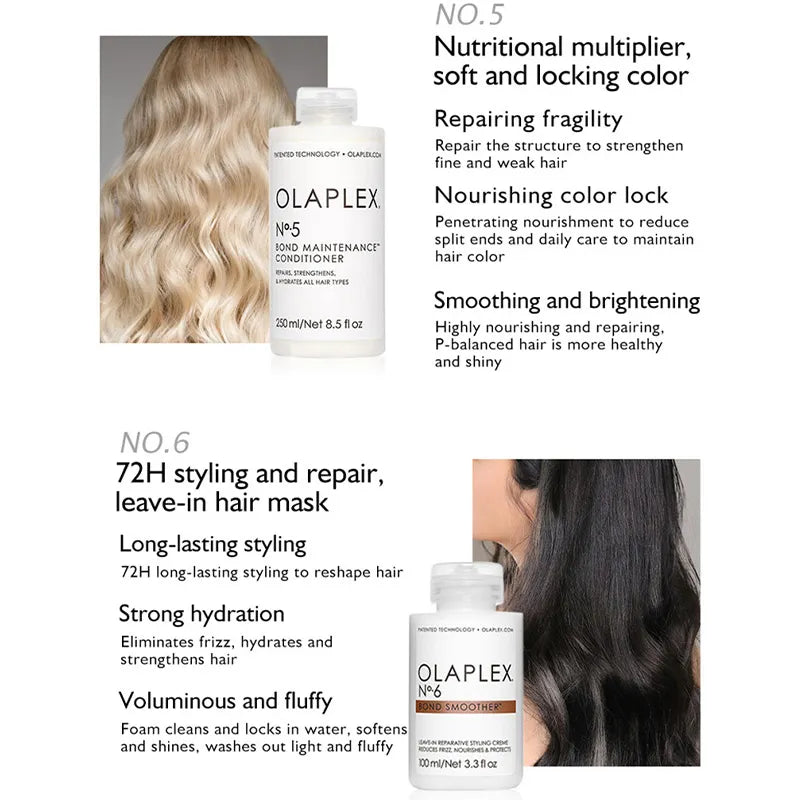 Olaplex Hair Perfecter Repair Damaged Hair Conditioner Nourish Hair Oil Improve Frizzy Smooth Soft Bright 1PCS