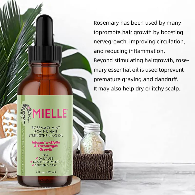 Handmade Rosemary Essential Oil 100% Pure Natural Hair Nourishing Essential Oil Premium Therapeutic Grade Premium Glass Dropper