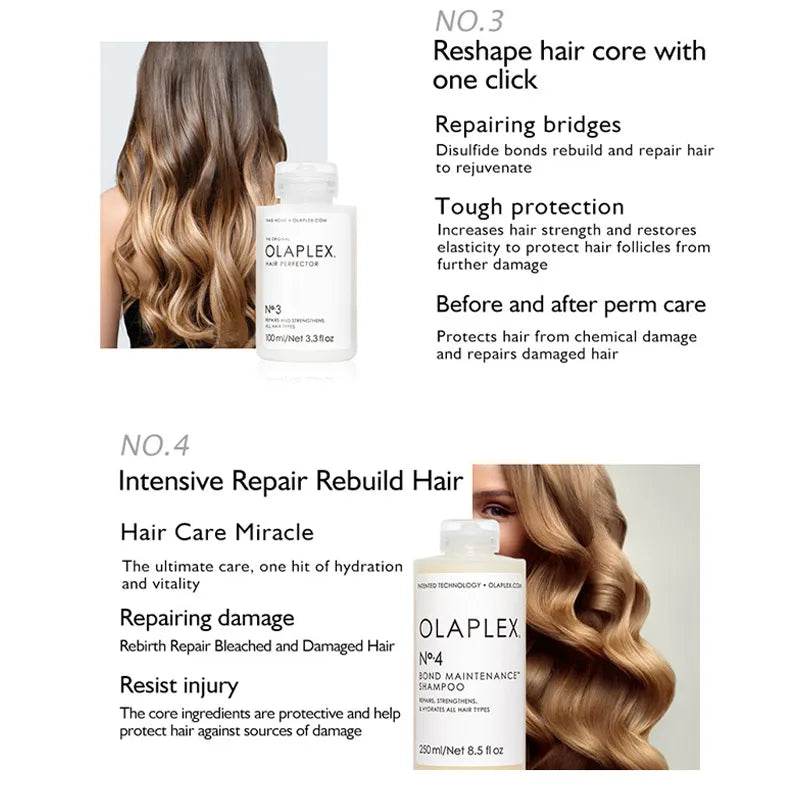 Olaplex Hair Perfecter Repair Damaged Hair Conditioner Nourish Hair Oil Improve Frizzy Smooth Soft Bright 1PCS